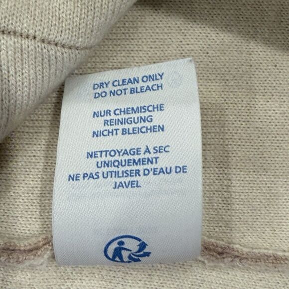 Boden Belted Waterfall Cardigan Tan And Cream Size Medium Wool Blend Pockets - Picture 4 of 9